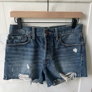 We The Free {Free People}- Denim, distressed shorts. Size 27.